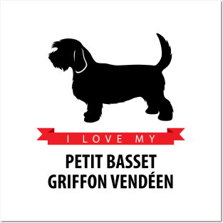 I Love My Petit Basset Griffon Vendeen Posters and Art